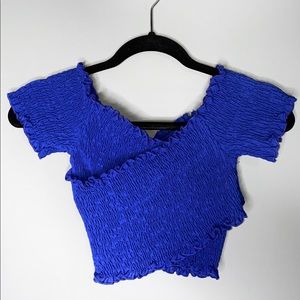 Off the shoulder crossed top